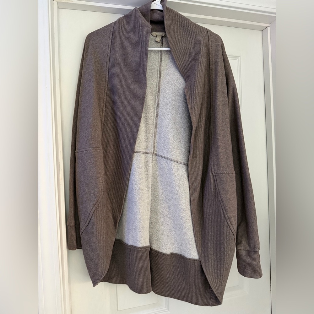 Banana Republic Brown Open-Front Cardigan